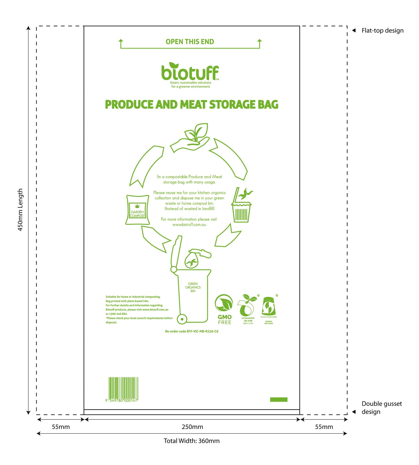 Produce And Meat Storage Bags