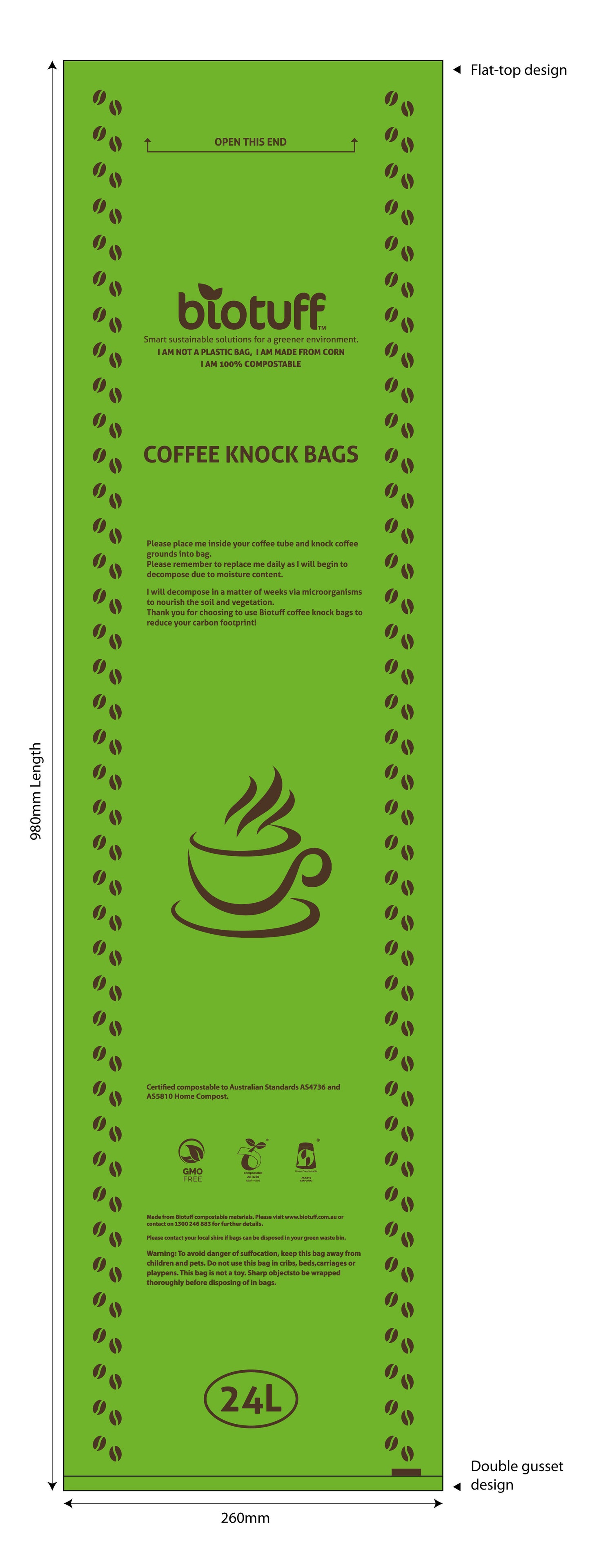 Biotuff Coffee Knock Bags