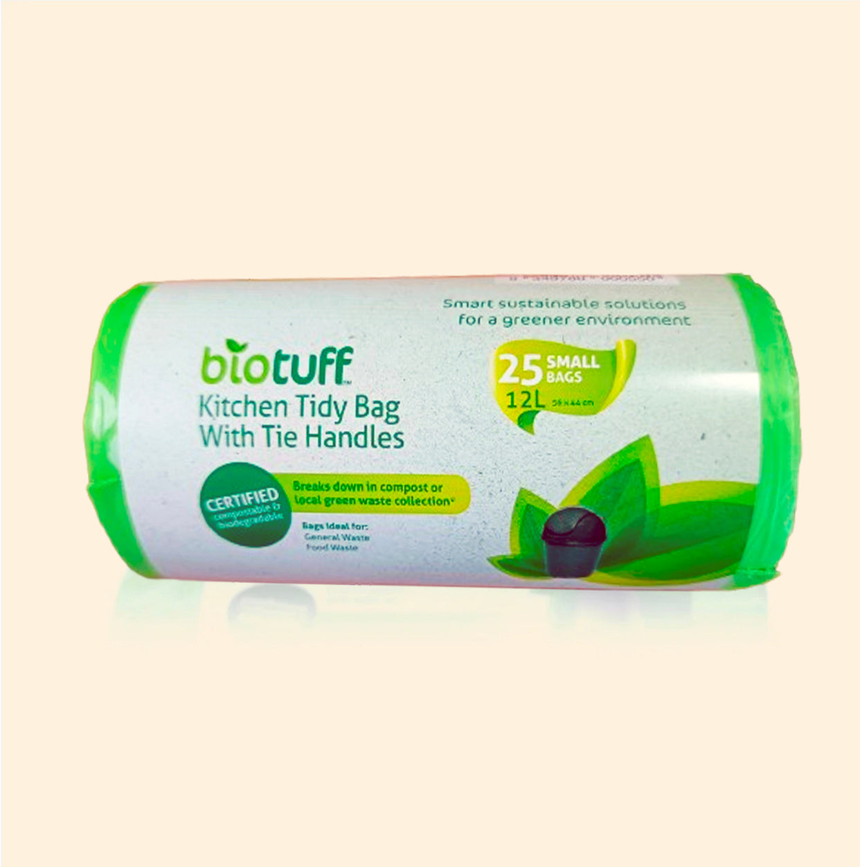 12L Kitchen Tidy Bin Liner with Handles (FOGO Compostable)