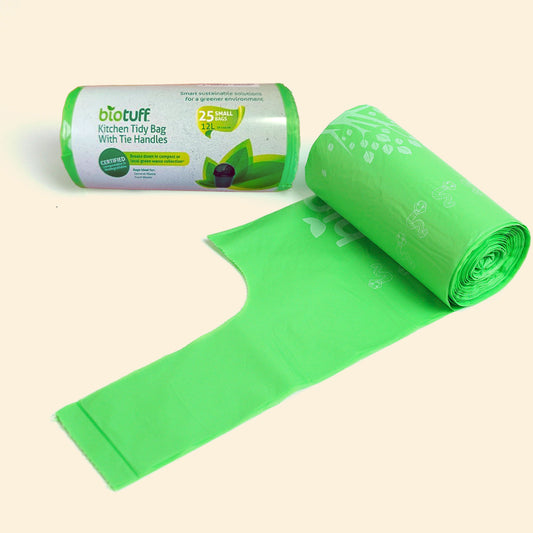 12L Kitchen Tidy Bin Liner with Handles (FOGO Compostable)