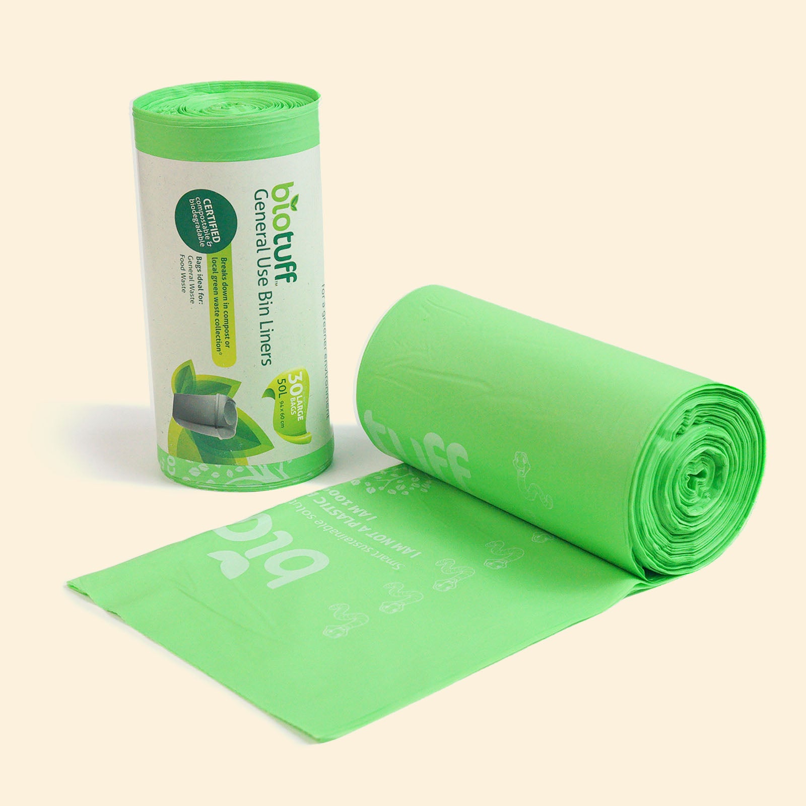 Waste Bin Biodegradable Bin Liners 50l 50L Bin Bags General Use