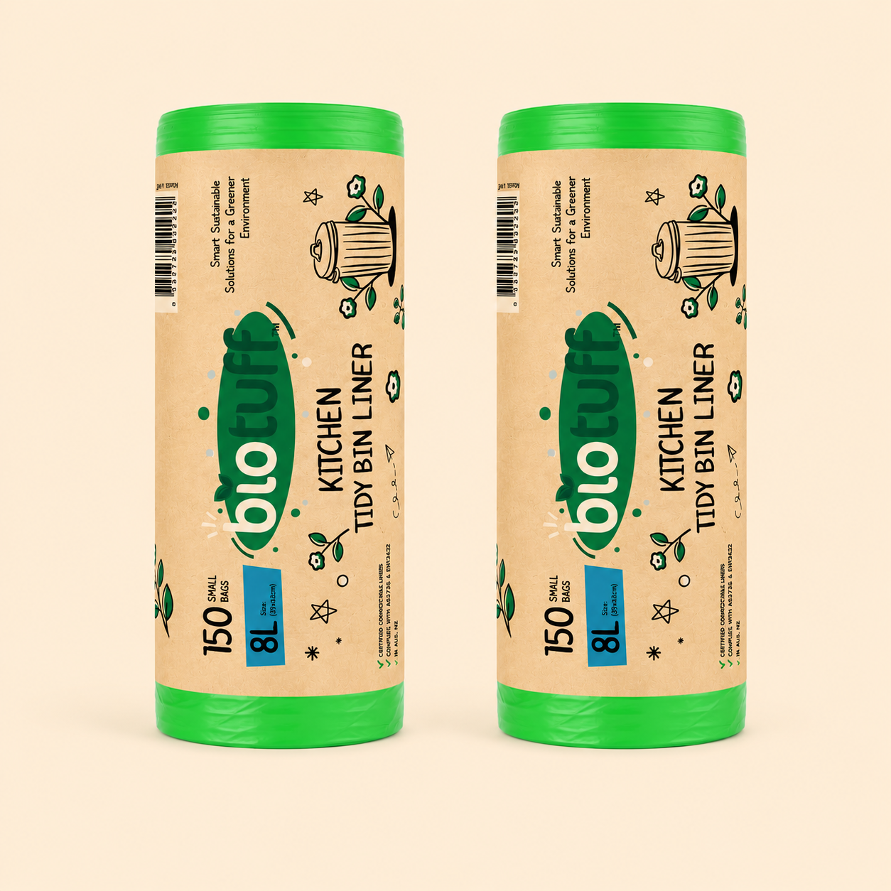 8L Kitchen Tidy Bin Liners (FOGO)