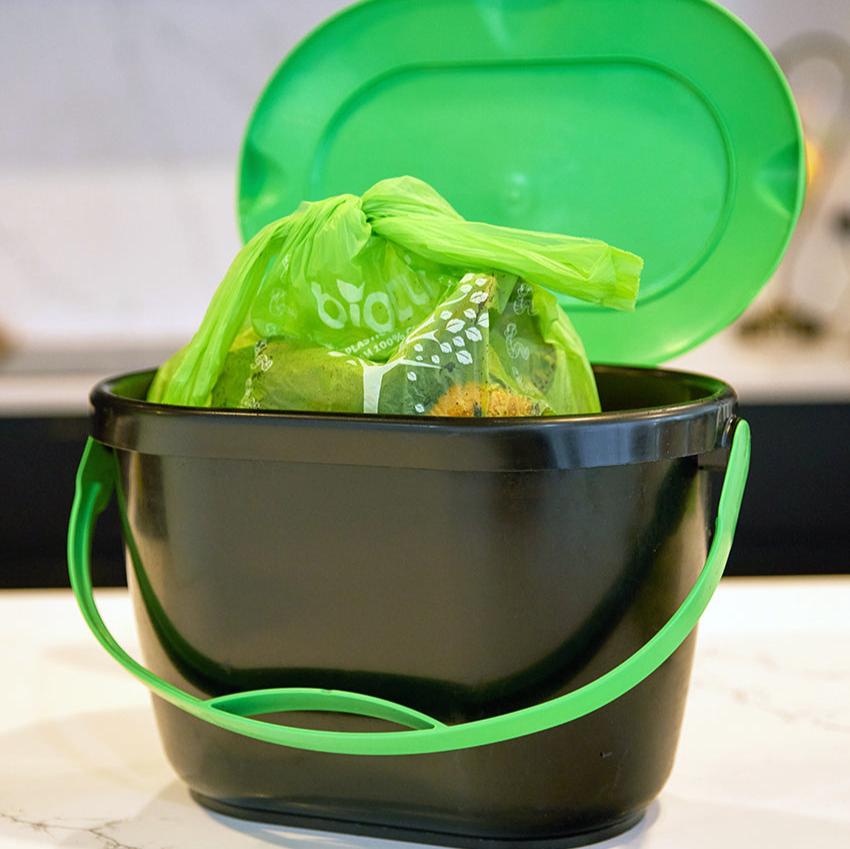 12L Kitchen Tidy Bin Liner with Handles (FOGO Compostable)