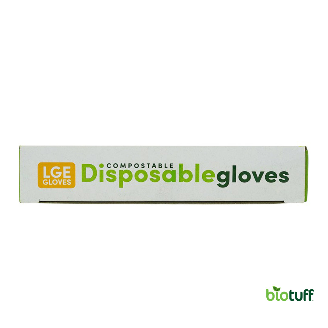 Compostable Disposable Kitchen Gloves Large Size 200 Gloves Per Box 20 Boxes - Carton Of 4000 Gloves