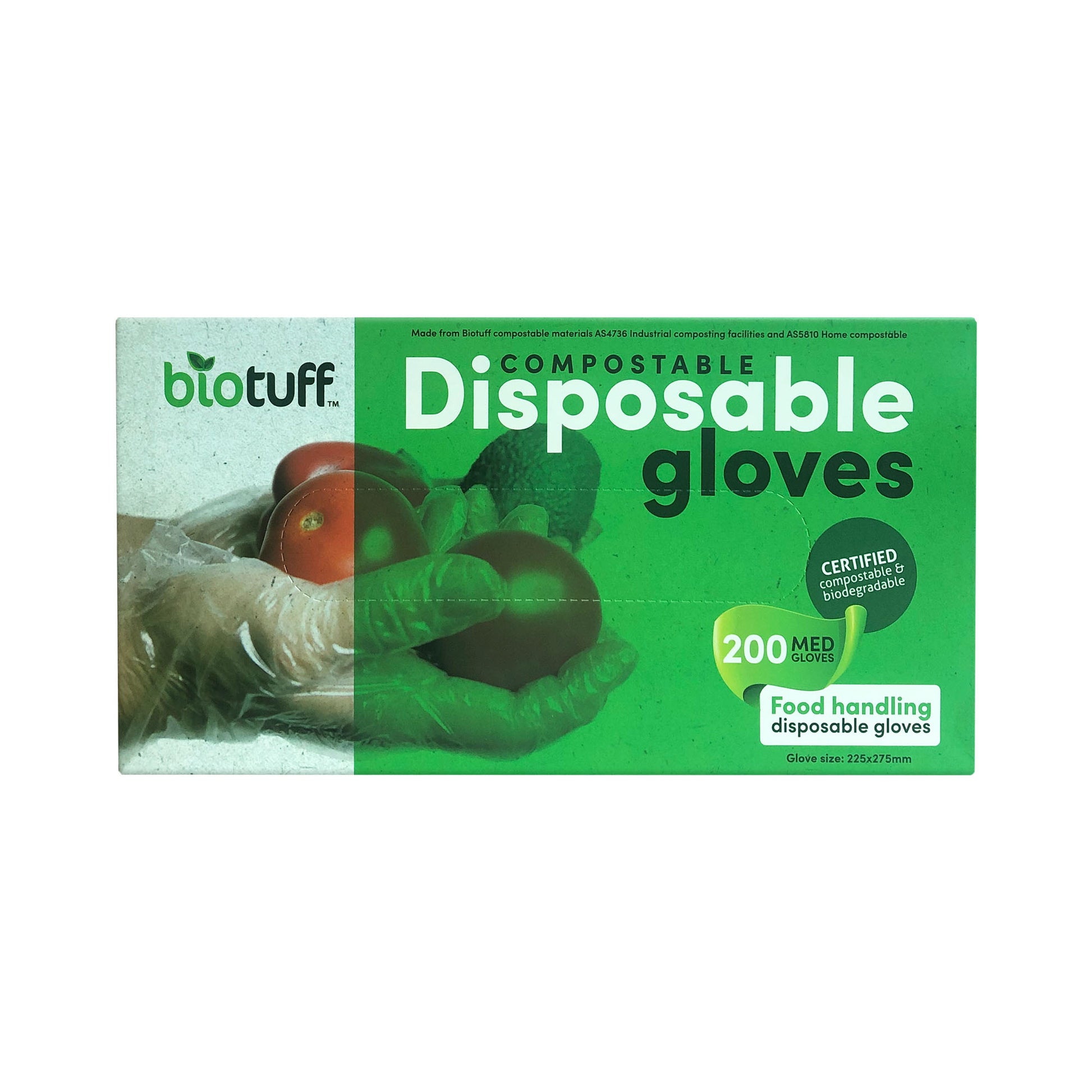 Compostable Disposable Kitchen Gloves - Medium Size