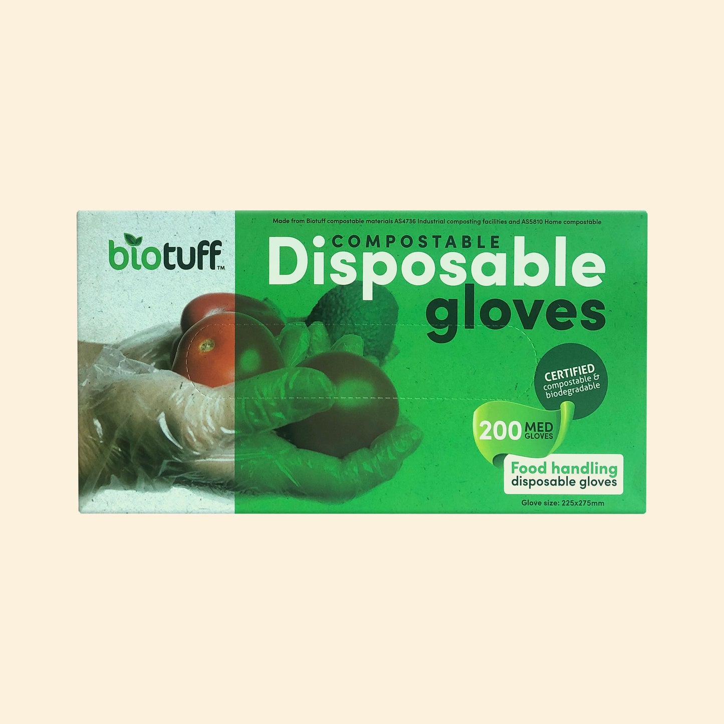 Compostable Disposable Kitchen Gloves - Medium Size