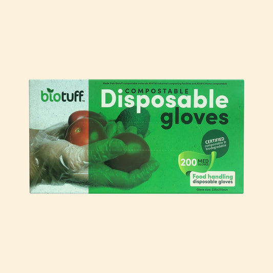 Compostable Disposable Kitchen Gloves - Medium Size