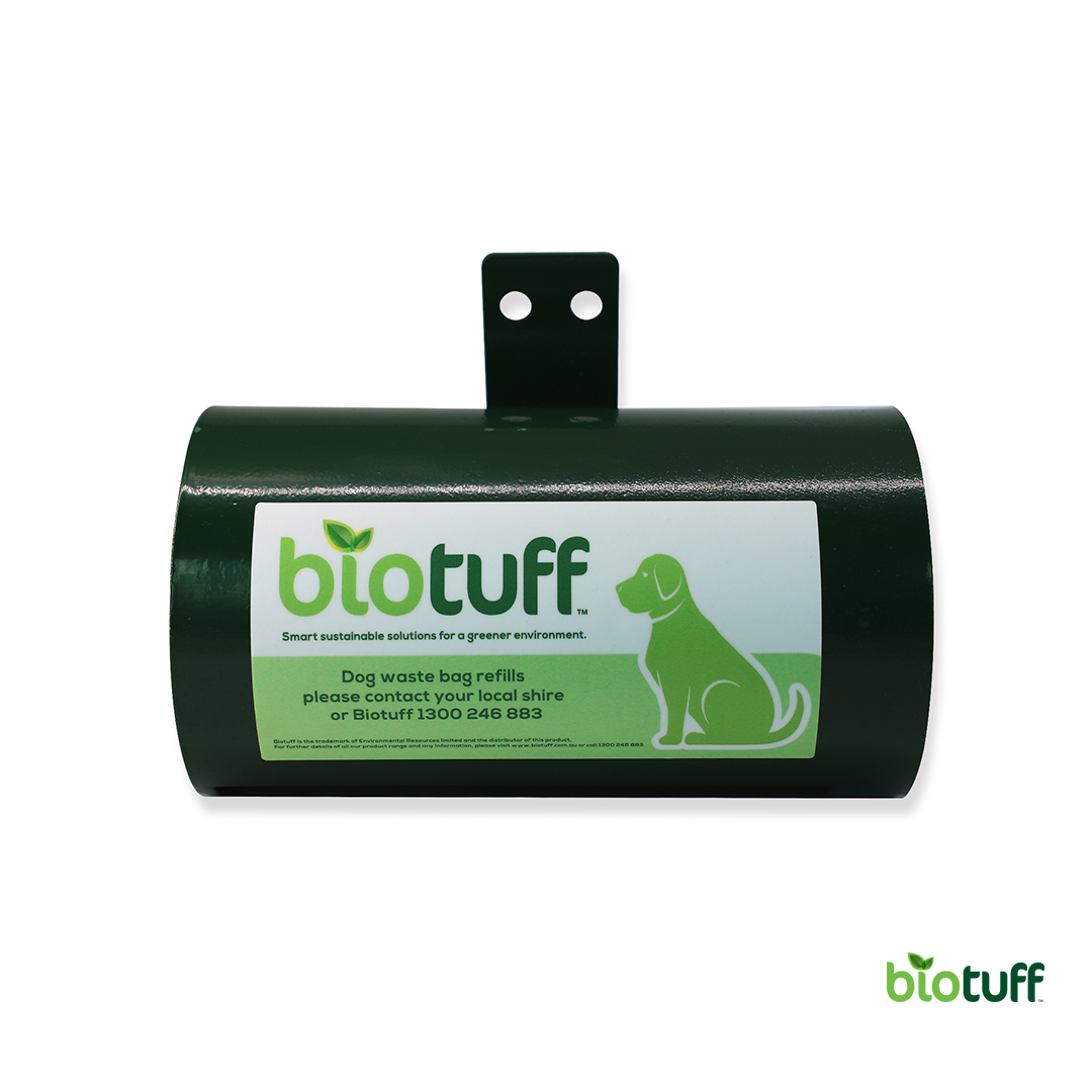 Dog Waste Dispenser 314 Grade Stainless Steel Powder Coated Green