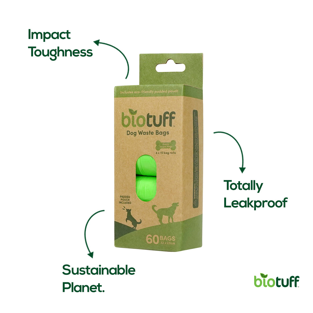 Dog Waste Refill Bags (4 Pack - 60 bags)