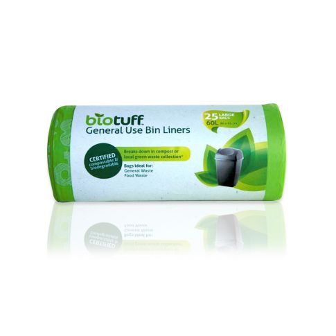 60L Large General Use Bin Liner (25bags Per Roll) 20 Rolls Per Carton - 500 Bags