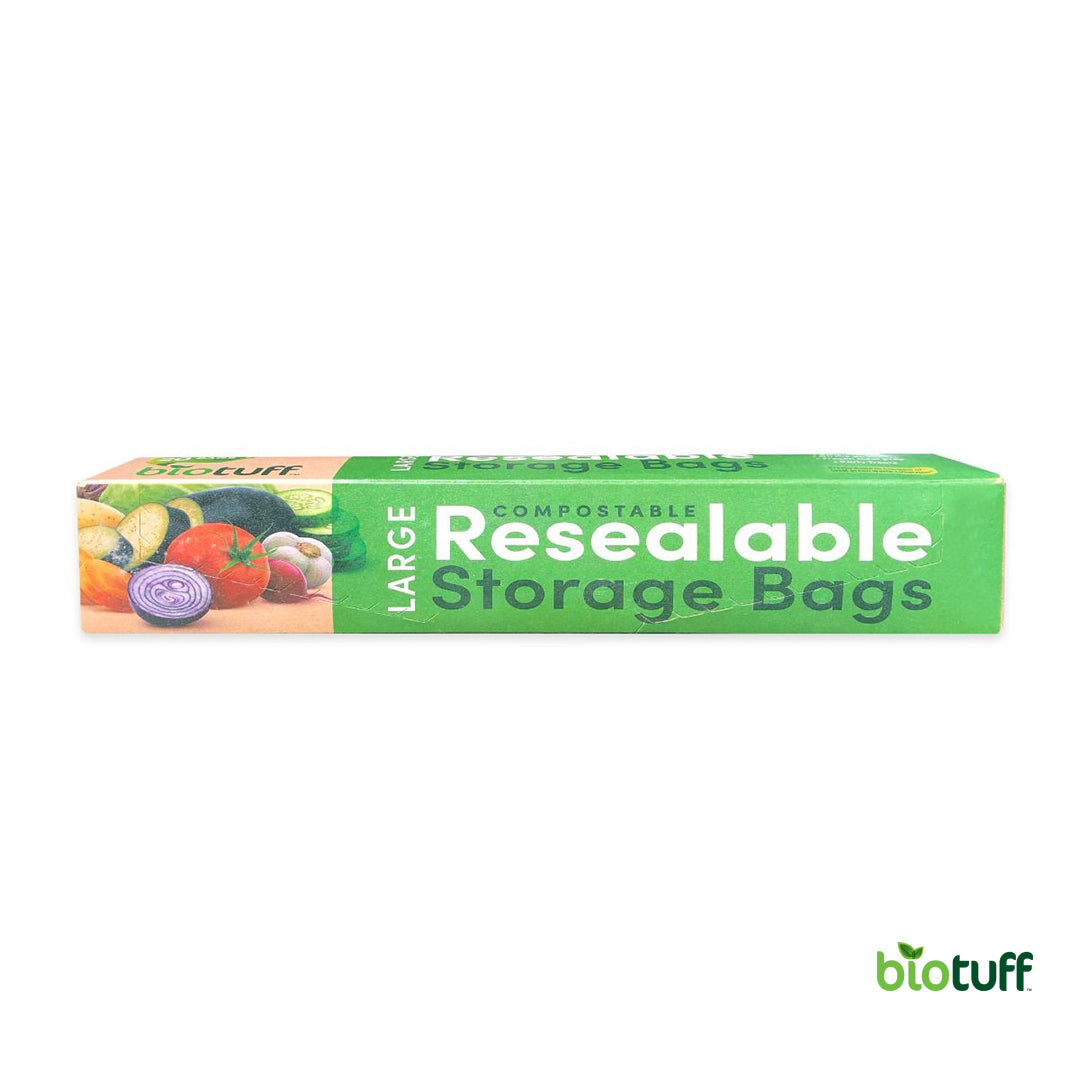 Large Biodegradable Resealable Sandwich Zip lock Bags - 20 pack - 24 Units Per Carton - 480 Bags
