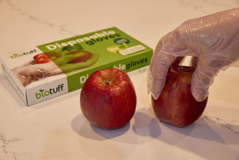 Compostable Disposable Kitchen Gloves-  Large Size