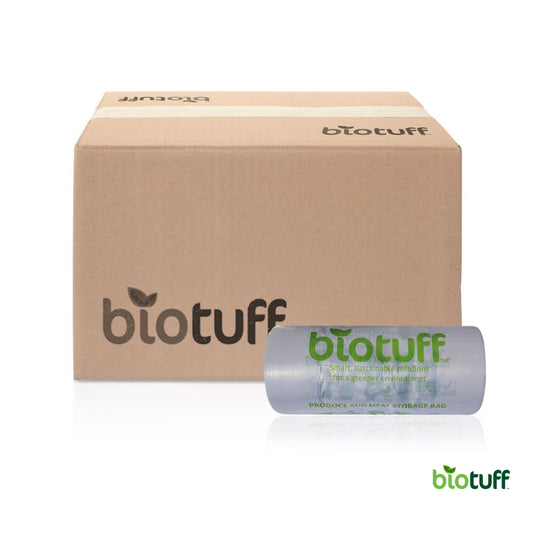 Biotuff Produce And Meat Storage Bags Carton Of 6 Rolls - 1500 Bags