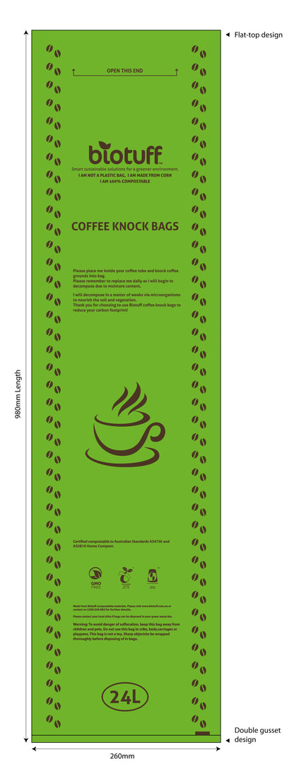 Biotuff Coffee Knock Bags - Carton Of 200 Bags