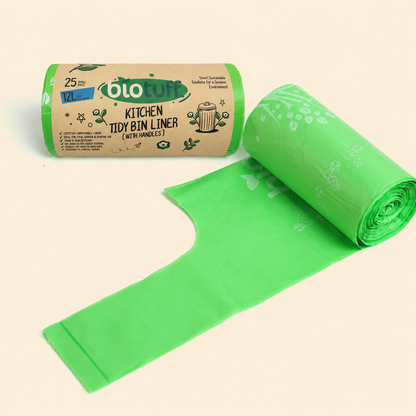 12L Kitchen Tidy Bin Liner with Handles (FOGO Compostable)