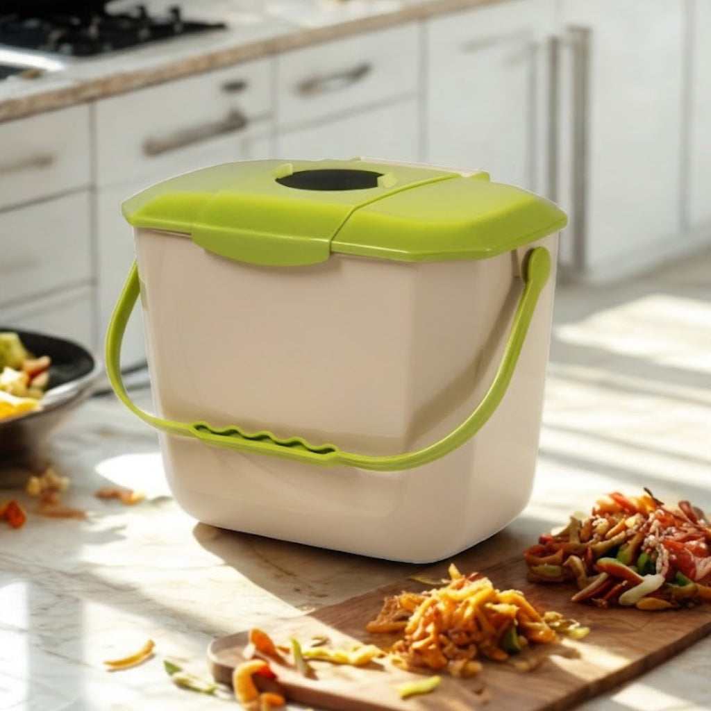 8L Kitchen Caddy/Bin with Charcoal Filter