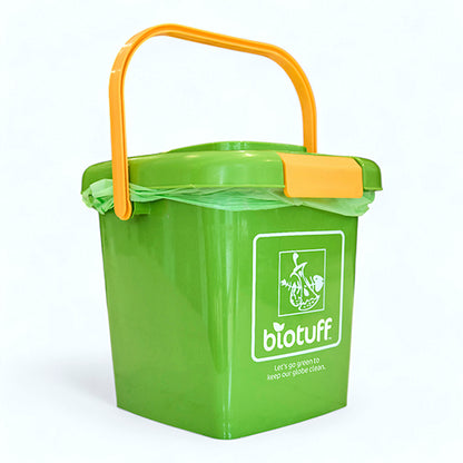 8L Kitchen Caddy | Eco-Friendly Compost Bin Starter Pack