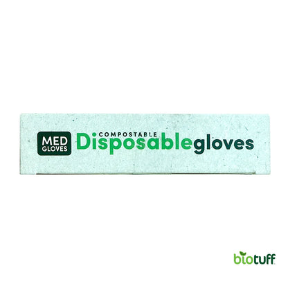 Compostable Disposable Kitchen Gloves - Medium Size - Carton