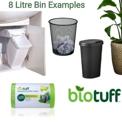 8L Kitchen Tidy Caddie Bin Liner (150 bags) – Home Compostable