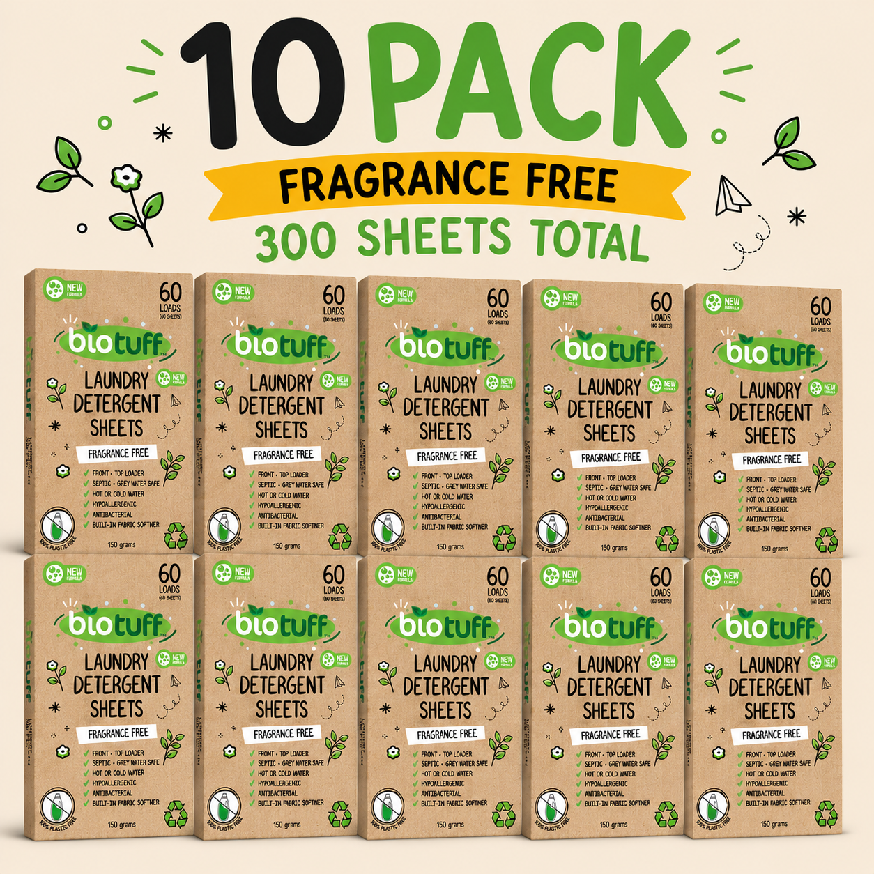 Laundry Detergent Sheets (Eco-Friendly)