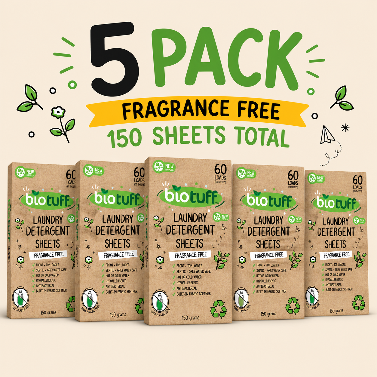 Laundry Detergent Sheets (Eco-Friendly)