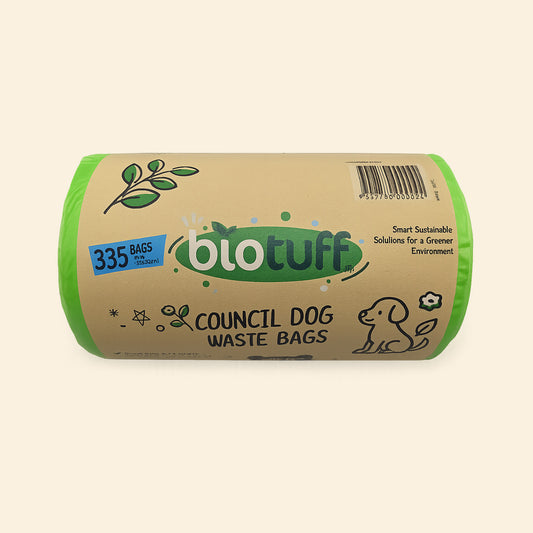 Council Dog Waste Bags (with handles)- 335 Bag Roll