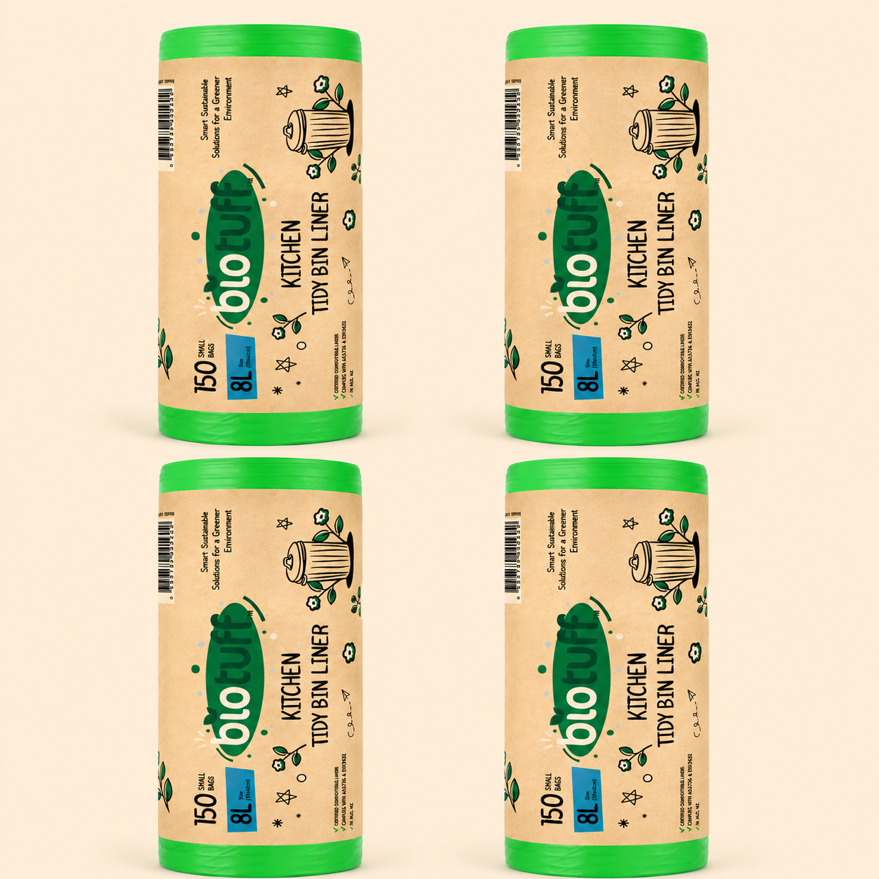 8L Kitchen Tidy Bin Liners (FOGO)