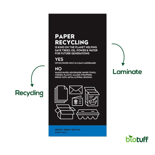 Paper & Cardboard Recycling Poster