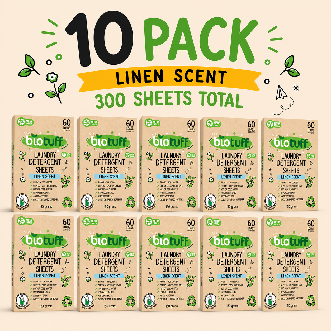 Laundry Detergent Sheets (Eco-Friendly)