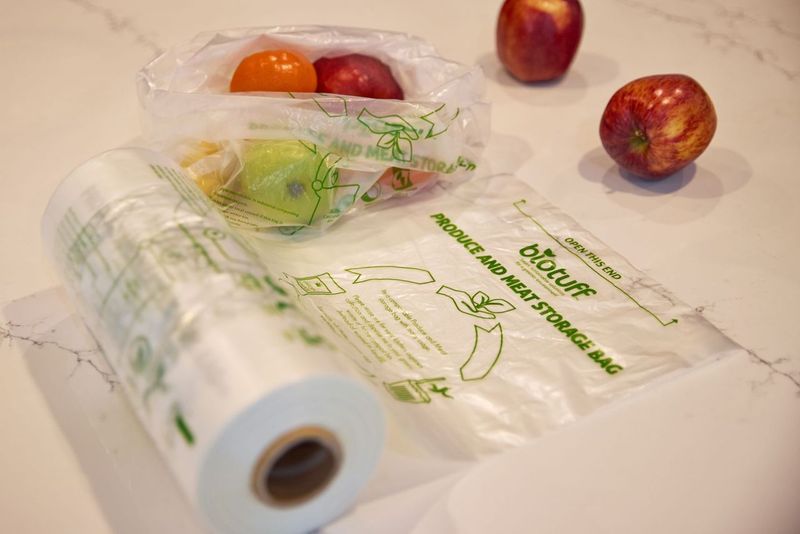 Biotuff Produce And Meat Storage Bags - 250 Bag Roll