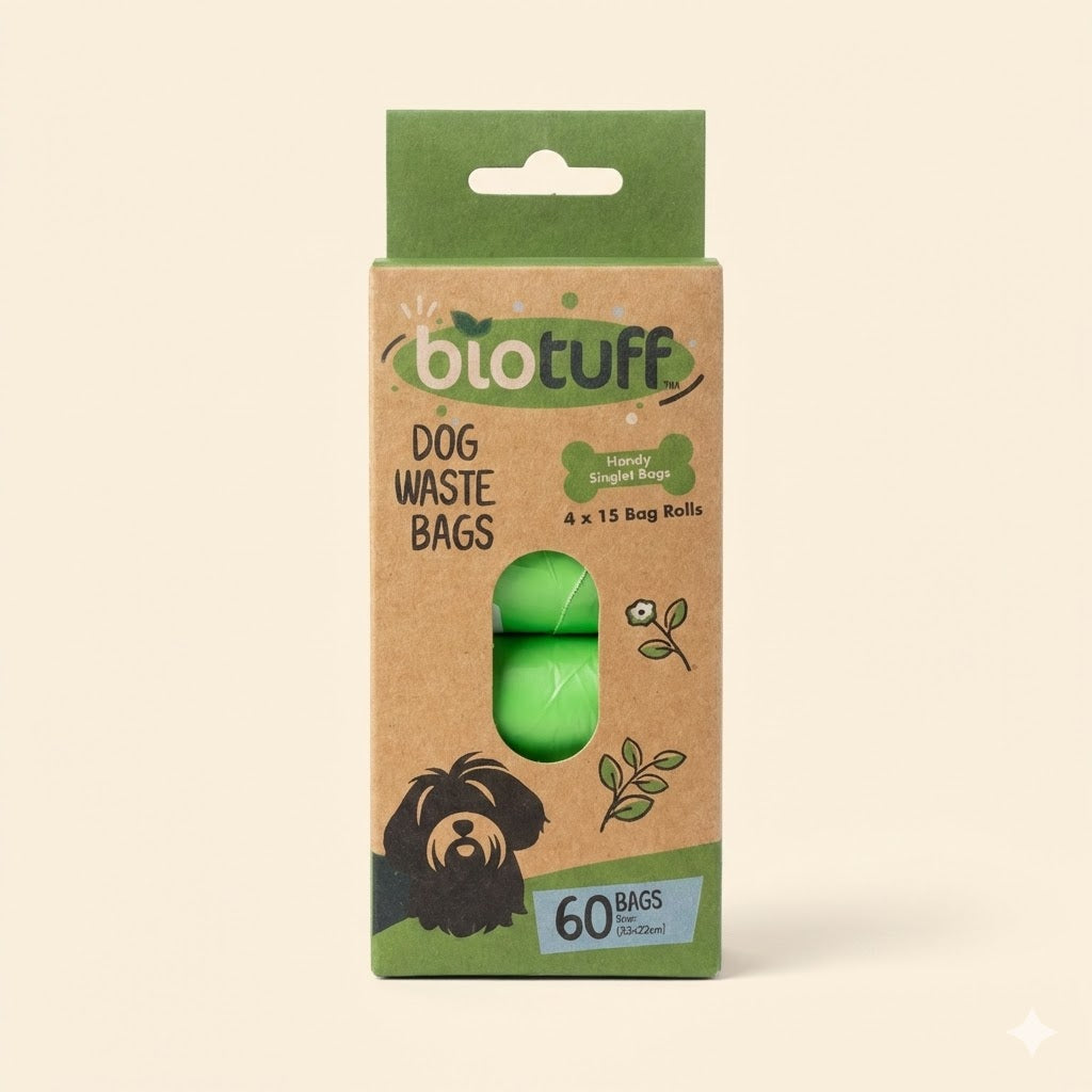 Dog Waste Refill Bags (4 Pack - 60 bags)